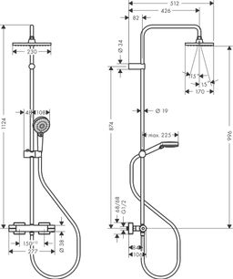 Hansgrohe Vernis Shape - Sprchový systém s termostatom, EcoSmart, chróm 26097000 - galéria #1