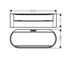 Hansgrohe Wallstoris Úložný kôš, hlboký, čierna podložka 27912670 - galéria #1