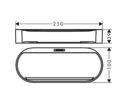 Hansgrohe Wallstoris Úložný kôš, čierna podložka 27913670 - galéria #2