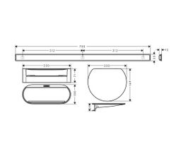 Hansgrohe Balík na vaňu Wallstoris, biela podložka 27966700 - galéria #2