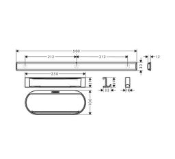 Hansgrohe Sprchový balíček Wallstoris, biela rohož 27967700 - galéria #2
