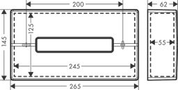 Hansgrohe Zásobník na kozmetické vreckovky AddStoris, biely matný, 41774700 - galéria #1