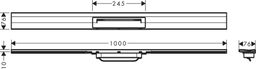 Hansgrohe RainDrain Flex Sprchový žľab 100 cm, na stenu, kartáčovaná nehrdzavejúca oceľ 56053800 - galéria #3