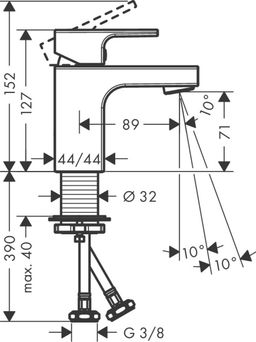 Hansgrohe Umývadlová batéria Vernis Shape, chróm 71567000 - galéria #1
