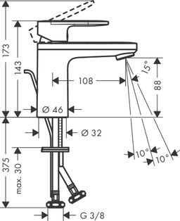 Hansgrohe Vernis Blend Umývadlová batéria s výtokom, EcoSmart, chróm 71571000 - galéria #1