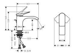 Hansgrohe Vivenis Umývadlová batéria s vyťahovacou rukoväťou, čierna matná 75010670 - galéria #1