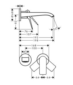 Hansgrohe Umývadlová batéria Vivenis, čierna matná 75050670 - galéria #1