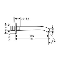 Hansgrohe Vivenis Vaňová výpusť, čierna podložka 75410670 - galéria #1