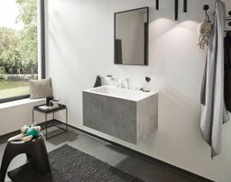 Hansgrohe Trojotvorová umývadlová batéria Finoris s odtokom, biela matná 76033700 - galéria #1