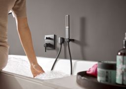 Hansgrohe Páková vaňová batéria Finoris, čierna matná 76415670 - galéria #1