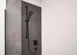 Hansgrohe Páková sprchová batéria Finoris, čierna matná 76615670 - galéria #1