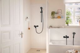 Hansgrohe Rebris S Nástenná vaňová batéria, čierna matná 72440670 - galéria #3