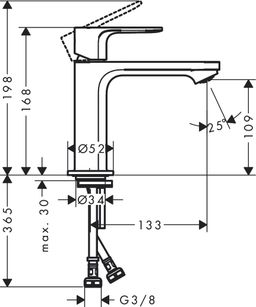 Hansgrohe Rebris S Umývadlová batéria s CoolStart, chróm 72520000 - galéria #4