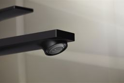 Hansgrohe Rebris E Vysoká umývadlová batéria CoolStart EcoSmart+ s výpusťou, čierna matná 72591670 - galéria #1