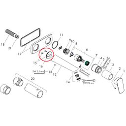 Hansgrohe Rozeta, chróm 95642000 - galéria #1