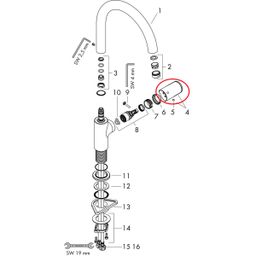 Hansgrohe Rukoväť, chróm 93691000 - galéria #1