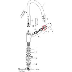 Hansgrohe Kryt okolo kazety, chróm 93692000 - galéria #1