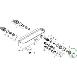 Hansgrohe Náhradná rukoväť termostatu, chróm 94403000 - galéria #2