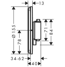 Hansgrohe ShowerSelect Comfort S Termostatická batéria s bezpečnostnou kombináciou, matná čierna 15556670 - galéria #1