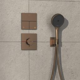 Hansgrohe SprchaSelect Comfort E Termostatická batéria, brúsený bronz 15574140 - galéria #2