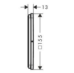Hansgrohe Trojcestný skrytý splachovací ventil ShowerSelect Comfort Q, matná biela 15587700 - galéria #1