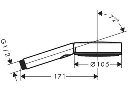 Hansgrohe Ručná sprcha Pulsify Select S 10,5 cm Relaxation EcoSmart, brúsený bronz24111140 - galéria #3