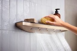 Hansgrohe Sprcha Rainfinity na krk, 50 cm, 1 tryska s poličkou, brúsený bronz 26243140 - galéria #1