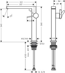 Hansgrohe Tecturis Umývadlová batéria, CoolStart, chróm 73072000 - galéria #1
