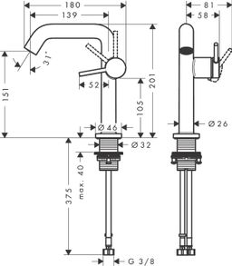 Hansgrohe Tecturis S Umývadlová batéria, CoolStart, chróm 73341000 - galéria #1