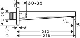 Hansgrohe Tecturis Vaňová výpusť, matná biela 73410700 - galéria #2