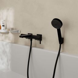 Hansgrohe Tecturis Nástenná vaňová batéria, matná čierna 73420670 - galéria #1