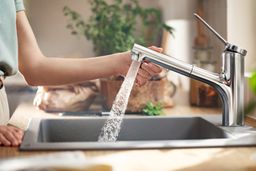 Hansgrohe Zesis M33 Umývadlová batéria s vyťahovacou sprchou, 2jet, sBox, chróm 74821000 - galéria #2