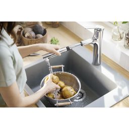 Hansgrohe Zesis M33 Umývadlová batéria s vyťahovacou sprchou 2jet, sBox, chróm 74823000 - galéria #3