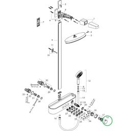 Hansgrohe Rukoväť termostatu, biela matná 94403700 - galéria #1