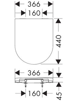 Hansgrohe EluPura S Odnímateľné záchodové sedadlo, biele 60196450 - galéria #6