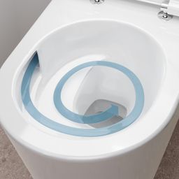 Hansgrohe EluPura S Závesný záchod 54 cm Rimless AquaHelix, biely SmartClean 61114450 - galéria #2