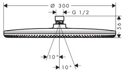 Hansgrohe Raindance Alive S Hlavová sprcha, 30 cm, 1jet, chróm 24520000 - galéria #4