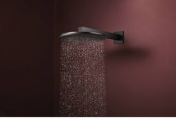 Hansgrohe Raindance Alive S Hlavová sprcha s bočním ramenom, 30 cm, 2jet, EcoSmart, kartáčovaný čierny chróm 24541340 - galéria #1