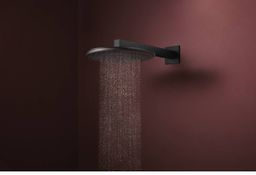 Hansgrohe Raindance Alive S Hlavová sprcha s bočným ramenom, 30 cm, 2jet, EcoSmart, čierna matná 24541670 - galéria #2