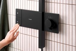 Hansgrohe Raindance Alive Q Sprchový systém s termostatickou batériou, matná čierna 24580670 - galéria #2