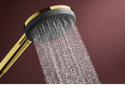 Hansgrohe Raindance Alive Select S, EcoSmart, Sprchová sada so sprchovou tyčou, 90 cm, 3jet, zlatá lesklá 24603990 - galéria #1