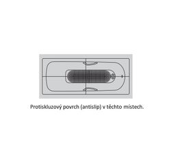 Kaldewei Saniform Plus Vaňa 170x70 cm, protišmyková, biela 111834010001 - galéria #2