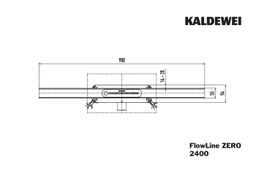 Kaldewei Flowline Zero Sprchový žlab 90 cm, alpská bílá matná 940000010711 - galéria #5