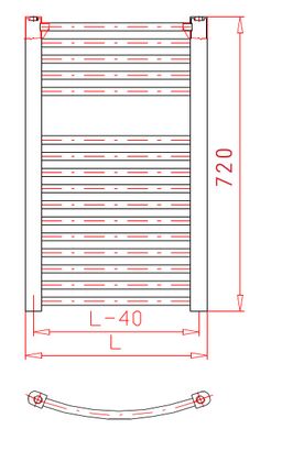Thermal Trend KDO 600/730 SP Radiátor kombinovný, 60x73 cm, biely - galéria #2
