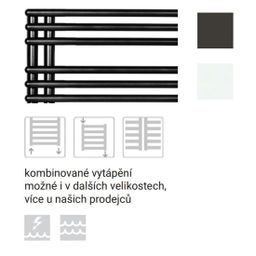 EBS Tomy Radiátor kombinovaný, 59 x 145,4 cm, matná čierna - galéria #5