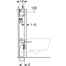 Geberit Kombifix Basic Modul pro WC s nádržkou 12 cm 110.100.00.1 - galéria #2