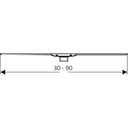 Geberit CleanLine Sprchový žľab na tenké podlahy 30-90 cm, nerezová oceľ 154.458.00.1 - galéria #3