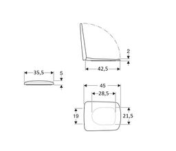 Geberit Selnova Square Záchodová doska s automatikou. 500.336.01.1 - galéria #1