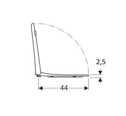 Geberit Selnova Comfort Bezbariérové Záchodová doska 500.133.00.1 - galéria #3