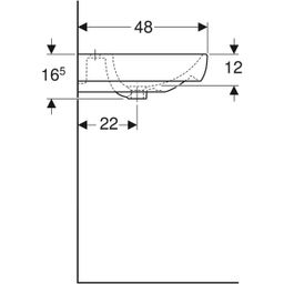 Geberit Smyle Umývadlo 60 cm 500.228.01.1 - galéria #1